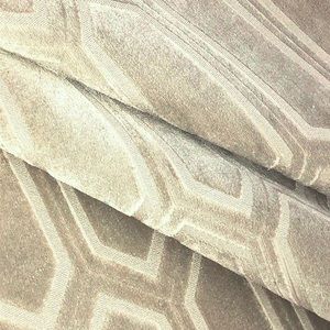 Arkdale color Jute Gray Cut Velvet Fabric